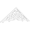 Ekena Millwork Pitch Athens Architectural Grade PVC Gable Pediment, 60"W x 20"H x 1"P (8/12) GPP060X020X100ATH - alternate 1